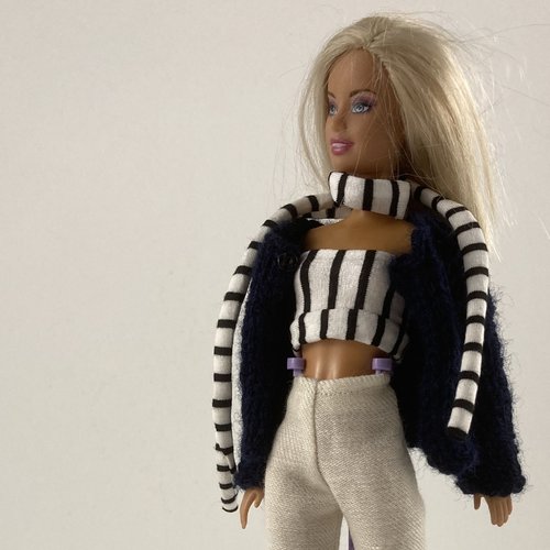 Vêtement pour poupée barbie - "marine chic"