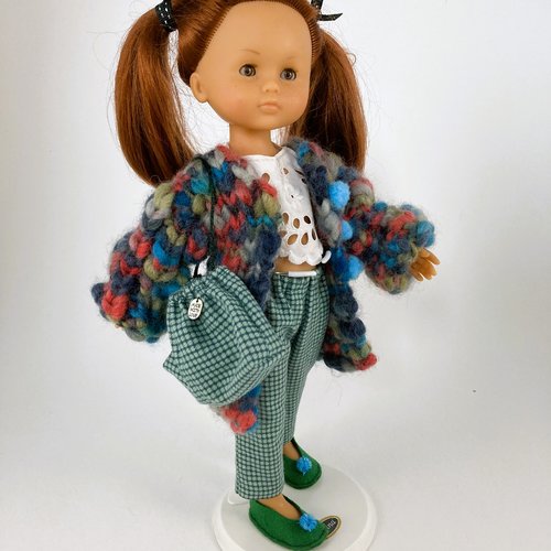 Vêtements pour poupées chéries corolle, paola reina, 32/33cm - "ensemble tout douillet "