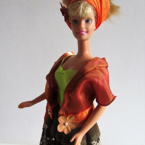 Vêtements pour poupée barbie - "petite fantaisie d'automne"