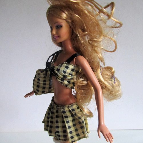Vêtements pour poupée barbie - "petit ensemble estival"