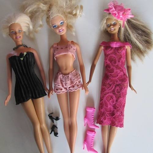 Vêtements pour poupées barbie - les "petits dessous" de mademoiselle barbie 