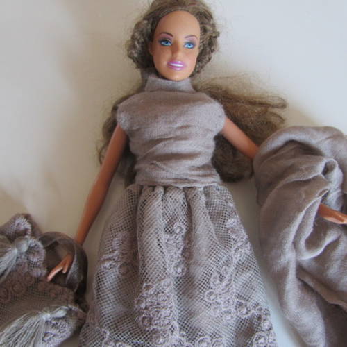 Vêtements pour poupée barbie - l'ensemble "bohème" 
