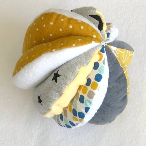Balle montessori de préhension, balle en quartiers, jouet d'éveil bébé, 