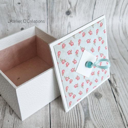 Coffret, écrin { shiro } écrin à bijoux ou à secrets, coffret de rangement, coffret maquillage, boite à bonbons