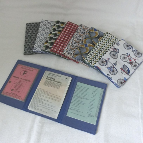 Pochette plastifiée pour papier de voiture, permis de conduire, assurance, carte grise, cadeau homme fête des pères