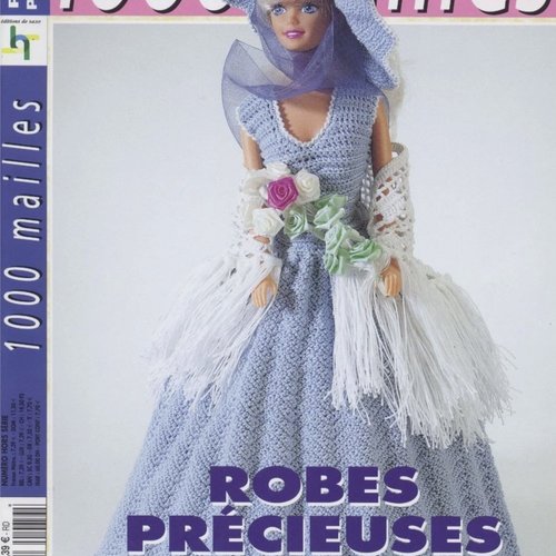 Magazine 1000 mailles en format pdf,modèles robes et accessoires pour poupée barbie ,format pdf