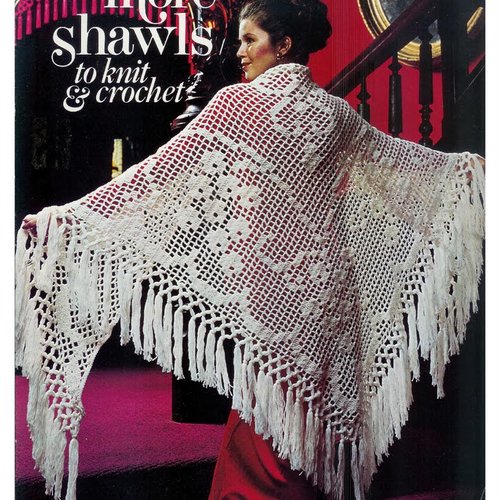 Magazine vintage en pdf. modèles châles au crochet,tricot.patterns, tutoriels anglais  format pdf