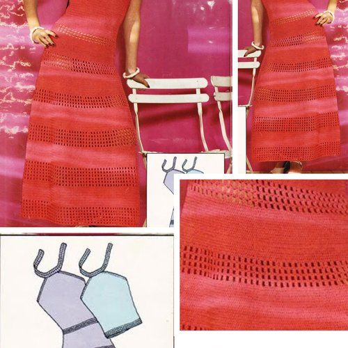 Modèles chic robe longues d’été dentelle ,coton au crochet ,patron avec tutoriels français en format pdf