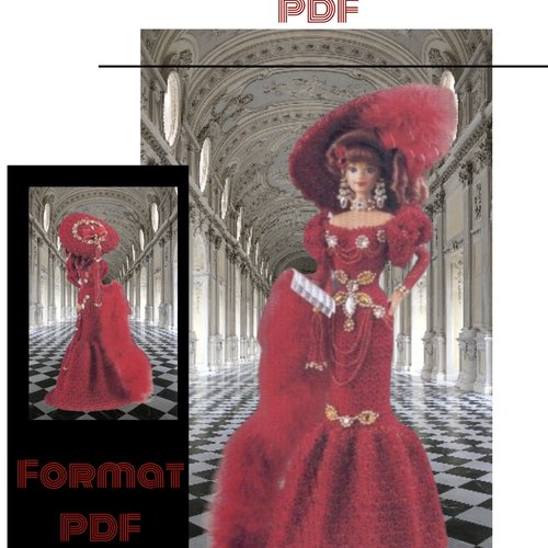 Modèles robe et accessoire pour poupée barbie ,tutoriels en anglais format pdf