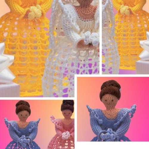 Offre spéciale.amigurumi.modèles poupées avec robe de mariage ,crochet. tutoriels,pattern anglais format pdf