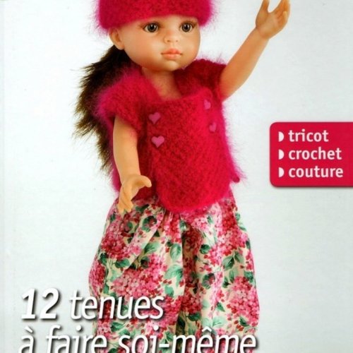 Magazine vintage français (+60 pages)en format pdf.modeles vêtements et accessoires en tricot pour poupée.patrons,tutoriels en français