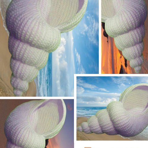 Amigurumis. modèle coquillage au crochet,format pdf