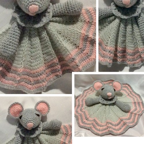 Amigurumis.vintage,modèle petite doudou souris .patron,pattern, tutoriels en français ,anglais format pdf