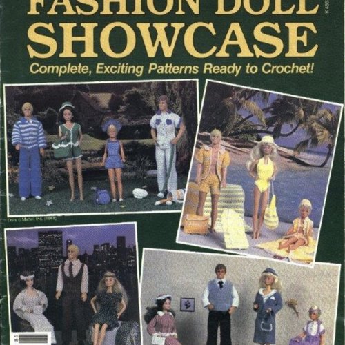 Vintage en pdf.magazine vintage anglais,modèles robes et accessoires au crochet pour barbie.pattern,tutoriels,pdf anglais.