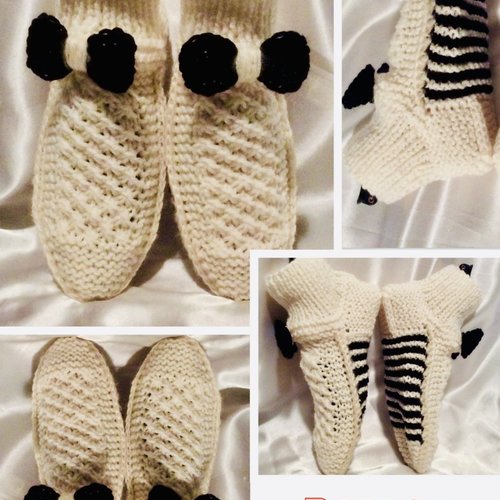 Modèle gros chaussettes en tricot  pour adulte .patron,tutoriel français format pdf