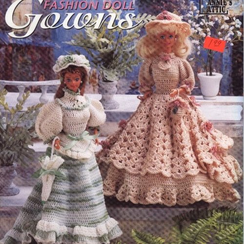 Magazine pour crochet format pdf,modèles chic robes,accessoire  pour poupée barbie