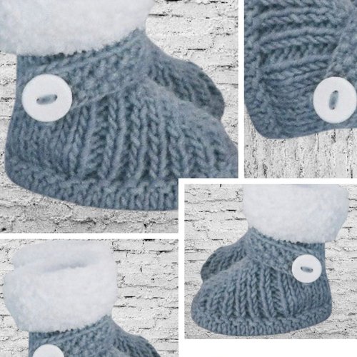 Modèle chaussons bottes pour bébé au crochet.patron,tutoriels en français format pdf