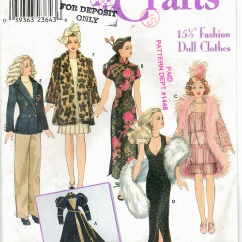 Pdf.magazine simplicity vintage en format pdf modèles vêtements barbie,  patron de couture-coupe,tutoriels français,anglais,pdf anglais