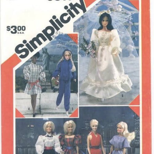Magazine vintage  ans 1960,modèles vêtements barbie,  patrons en anglais  format pdf