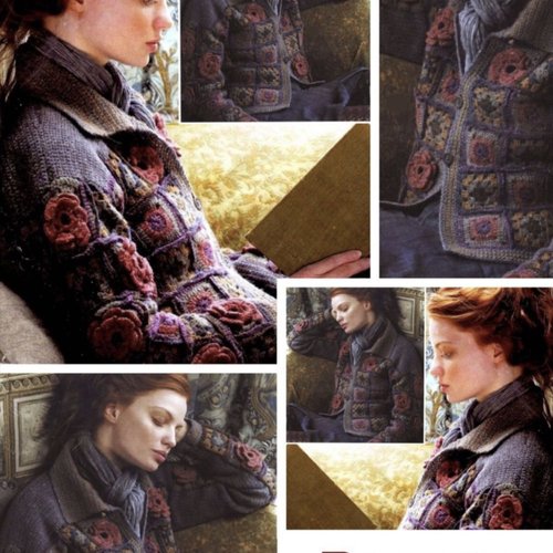 Modèle chic  gilet style boho au crochet ,multicolore.patron avec tutoriels français format pdf