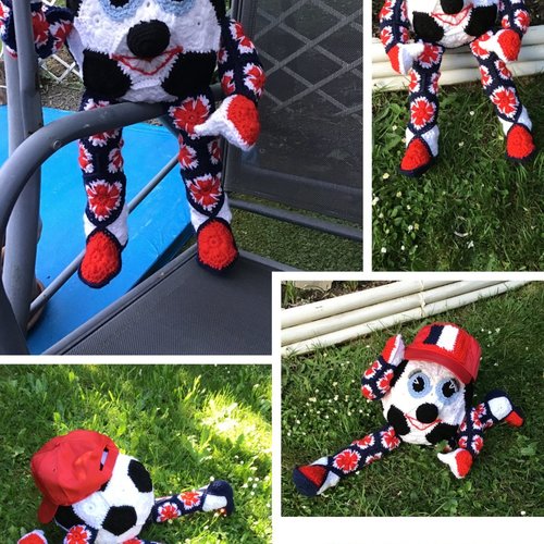 Amigurumi,modèle peluche poupée ballon français au crochet (motifs petits fleurs africaines).format pdf