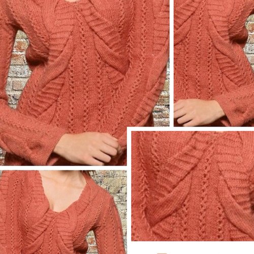 Modèle chic pull en tricot,patron avec tutoriels français en format pdf