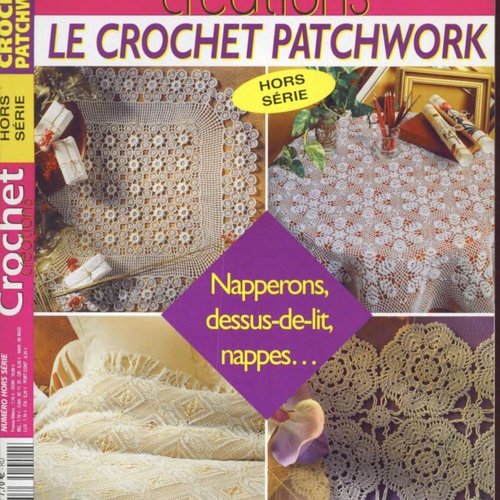 Vintage.grande magazine  crochet créations (+50 pages)en format pdf.modèles au crochet coton.patrons avec tutoriels français format pdf