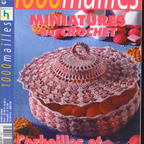 Pdf.magazine 1000 mailles en format pdf.modèles miniatures au crochet