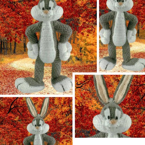 Modèle lapin personnages de disney ,crochet .pattern,patron avec tutoriels français,anglais format pdf