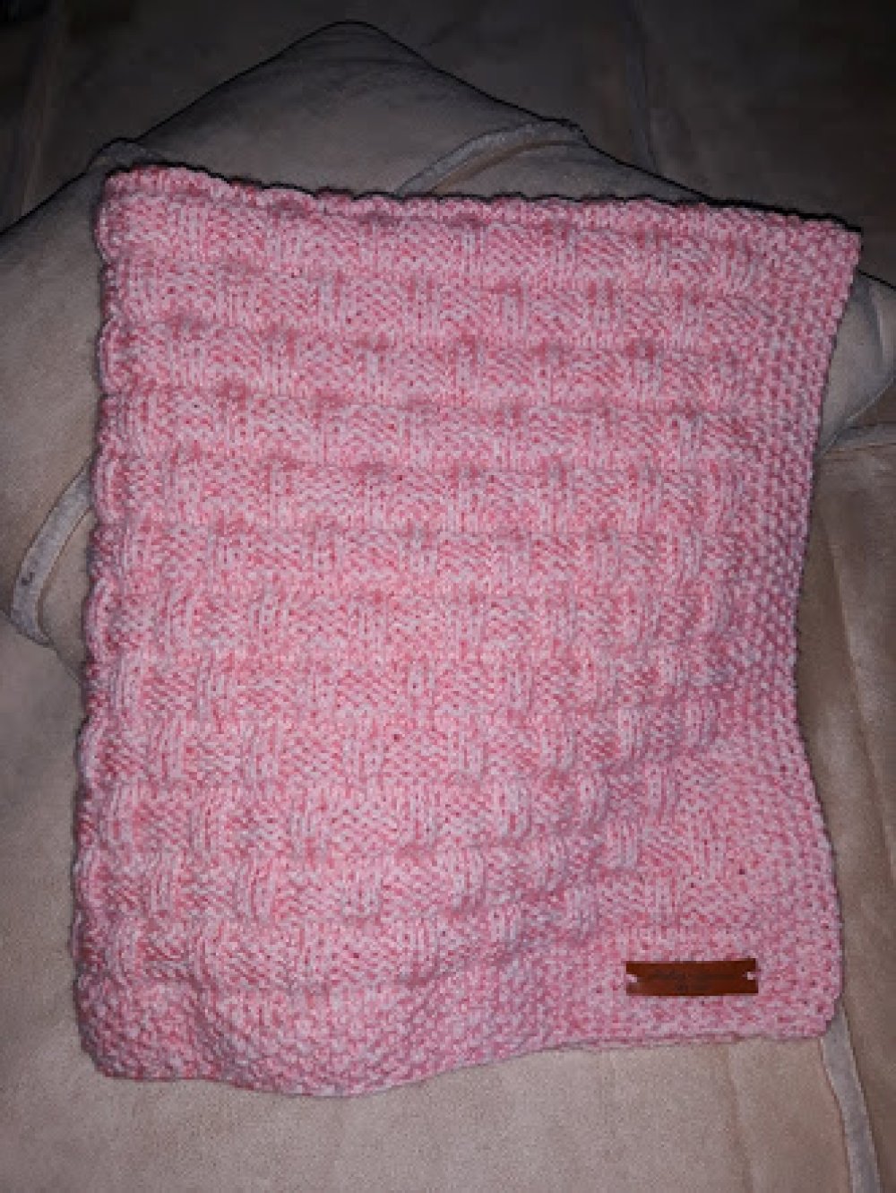 Couverture bébé douce et moelleuse tricotée main avec laine spéciale bb  fait main - Un grand marché