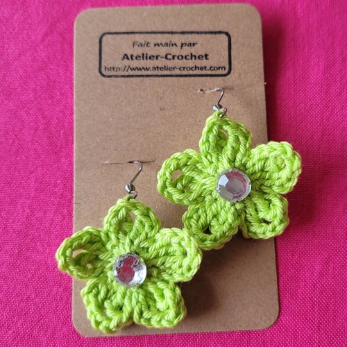 Boucles d'oreilles vertes