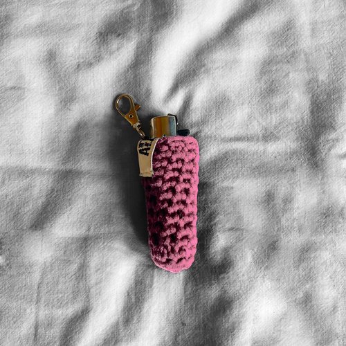 Housse briquet unicolore - rose bonbon