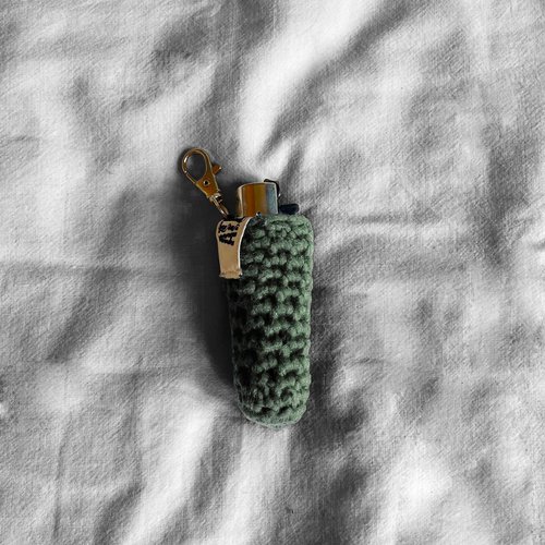 Housse briquet unicolore - vert sauge