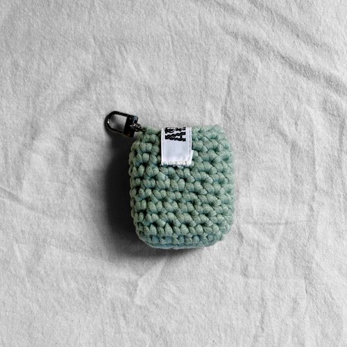 Housse airpods unicolore - vert sauge