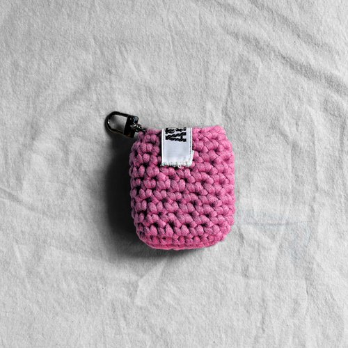 Housse airpods unicolore - rose bonbon