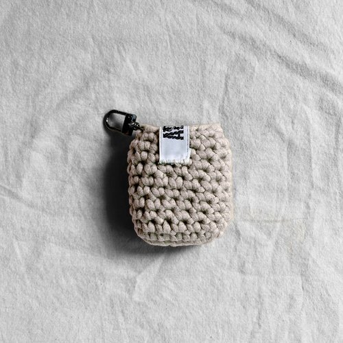 Housse airpods unicolore - ecru