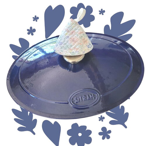 Manique style capuchon pour cocotte en fonte