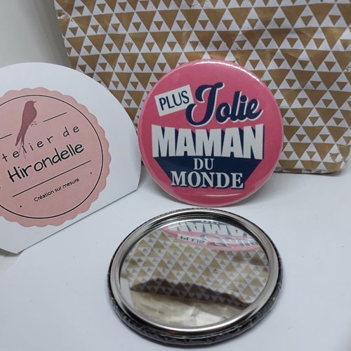Miroir de poche - plus jolie maman du monde