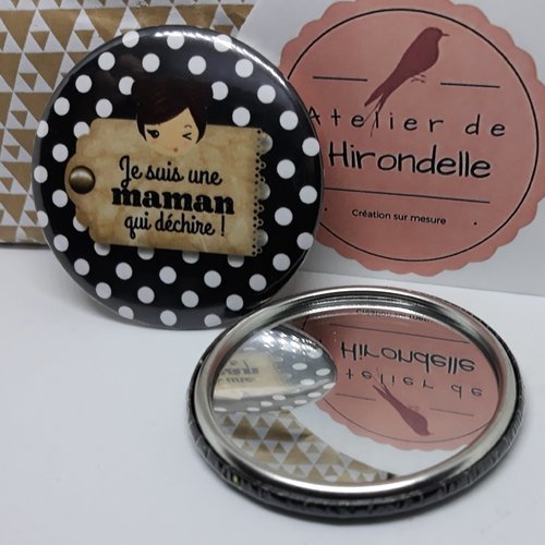 Miroir de poche - je suis une maman qui déchire