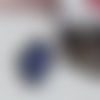 Bague cabochon vagues bleues - style japonais