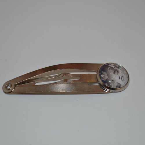 Barrettes clips - petit cabochon