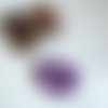 Chouchou au crochet violet