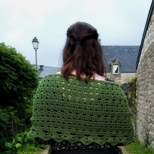 Collection légendes bretonnes, écharpe/ étole au crochet