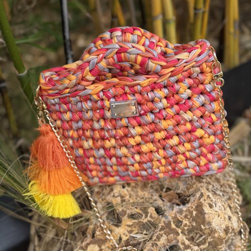 Sac crochet modèle sunset