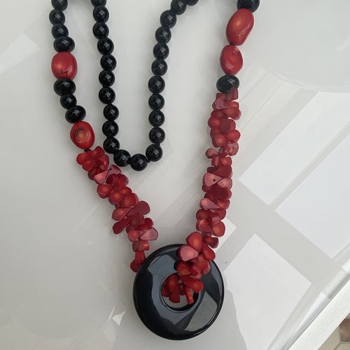 Collier “corail passion” – création artisanale