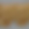 Passementerie : galon frangé en camaïeu de caramel et beige, coupe de 4,80 mètres