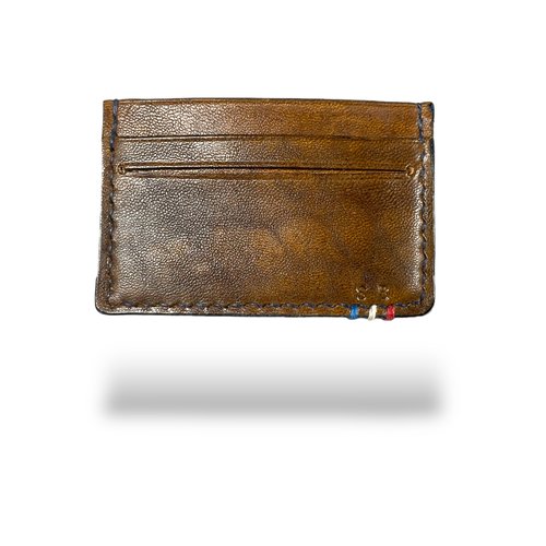 Porte carte “le mini” 100% cuir - marron