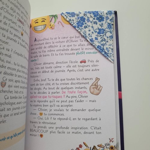 Marque-pages fleuri