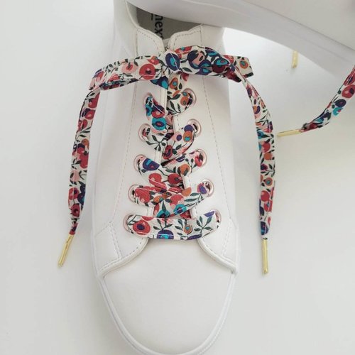 Lacets fleuri liberty popeline