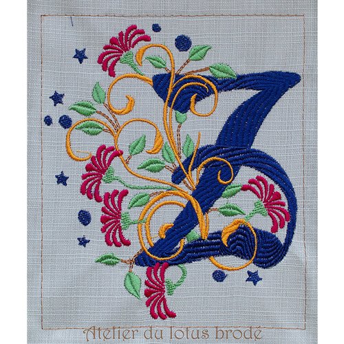 Fichier broderie machine" monogramme z "